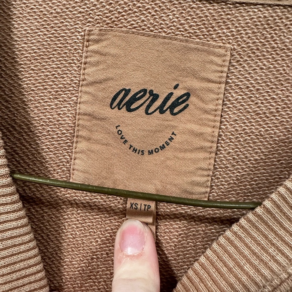 Aerie The Chill Crewneck Oversized Sweatshirt “Sunday Scaries” - Picture 3 of 4